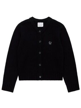 Rowing Blazers Warm & Wonderful Cashmere Wool Black Cardigan Small